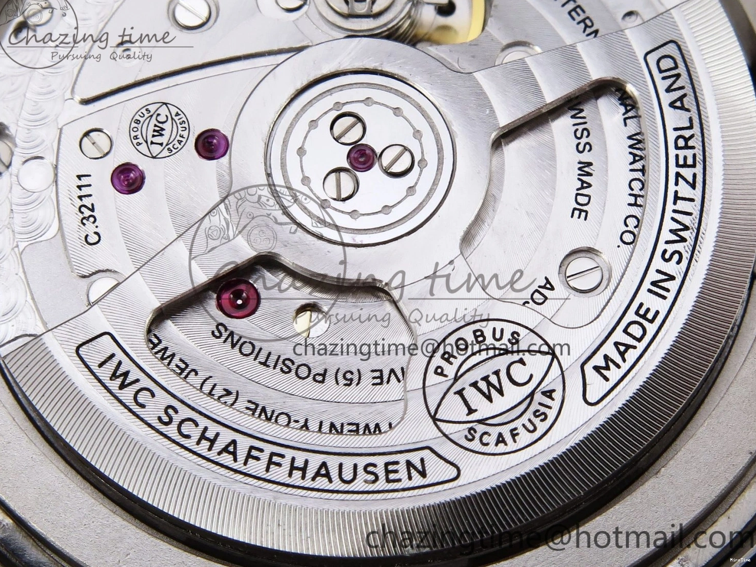 MIROTIME 0418 Original Pilot’s Watch Laureus Blue Ceramic IW328101 ZF 1:1 Best Edition on Blue Nylon Strap A 7027